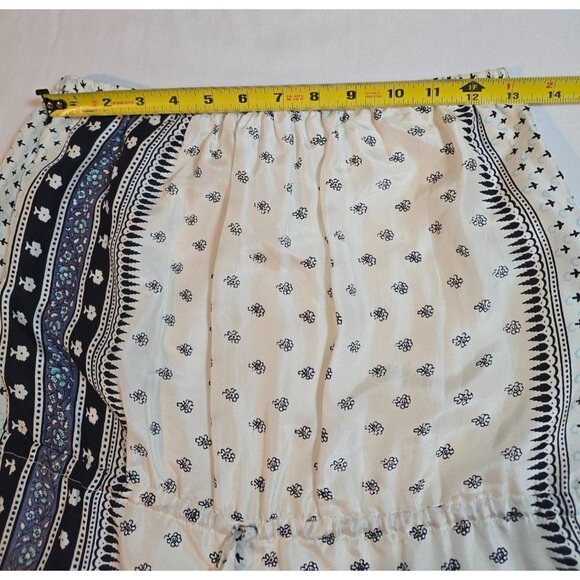 Calypso St. Barth Strapless Silk  Maxi Dress Blue Paisley Print Silk Size M - Picture 6 of 15